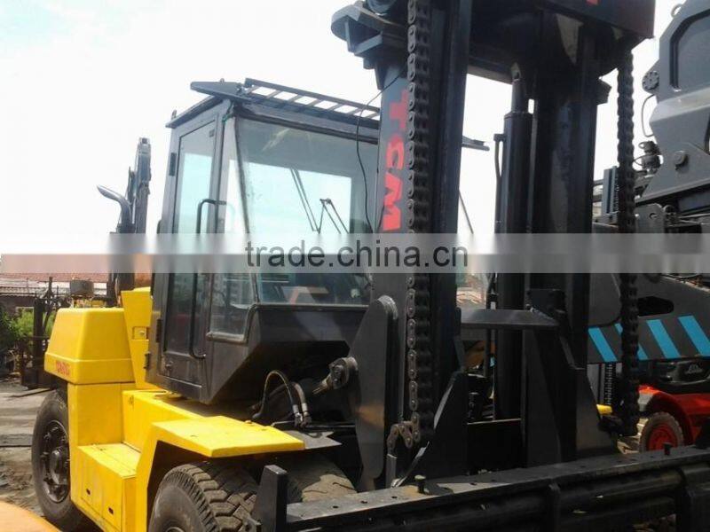 Used/Secondhand TCM 10ton forklift FD100 | used 10ton forklift | old/half new forklift 10 ton