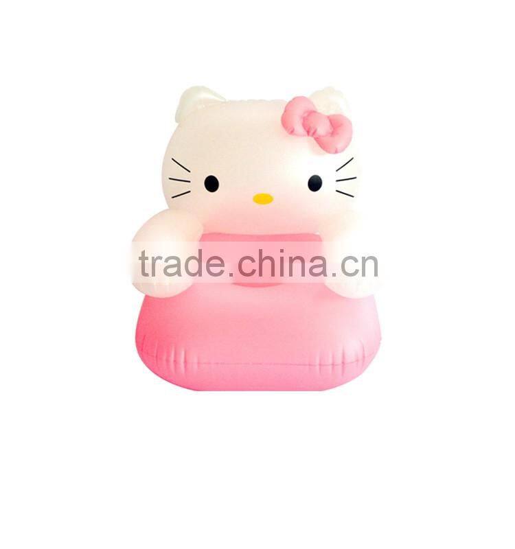 Hot sale inflatable animal sofa, frog animal shape inflatable kids sofa