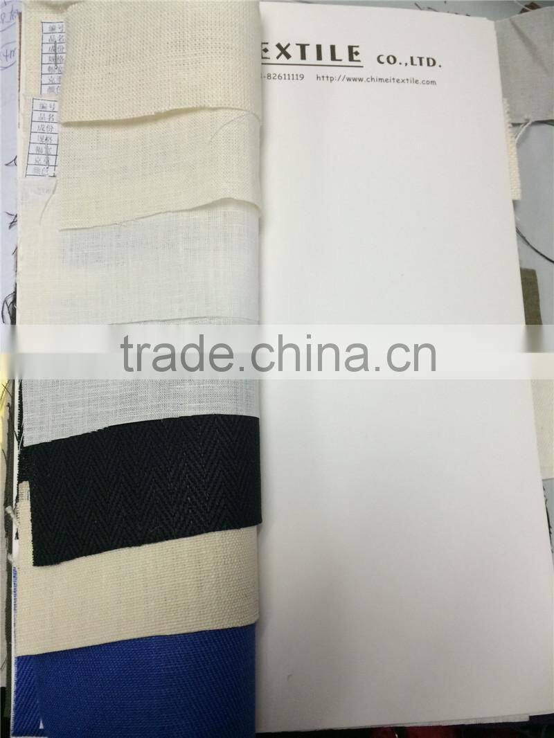 jiaxing dyed color pure hemp fabric
