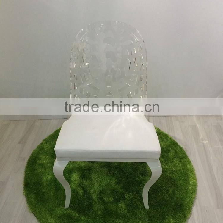 Transparent Crystal Royal Chairs for Hotel Party