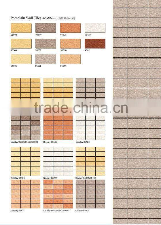 Exterior Wall Porcelain Tile as swimming pool tile(45x95mm)