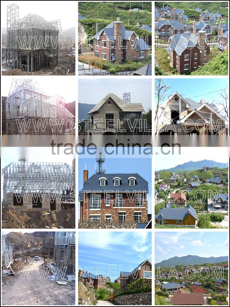 High quality steel frame villa house
