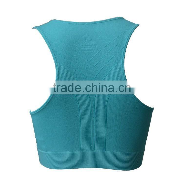 Seamless Underwear Plain Top Wire Free Sports Bra Vest