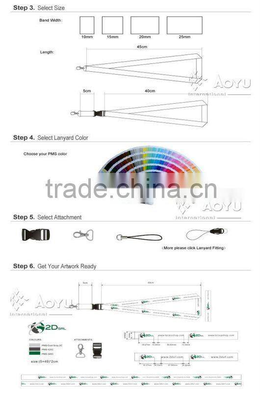plastic O hook lanyard small lanyard for children