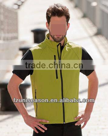 Green soft shell vest