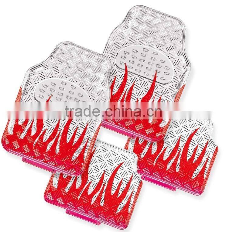 Interior Accessories Hot sale sliver plastic rubber car floor mats