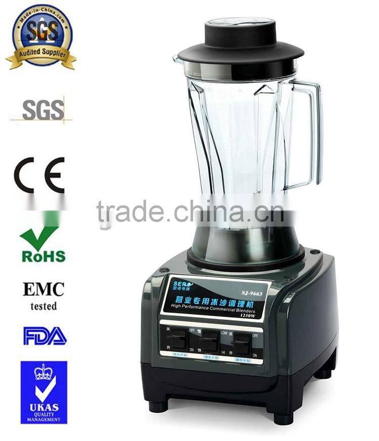 2016 HIGH PERFORMANCE portable commercial multifunction ice blender juicer grinders