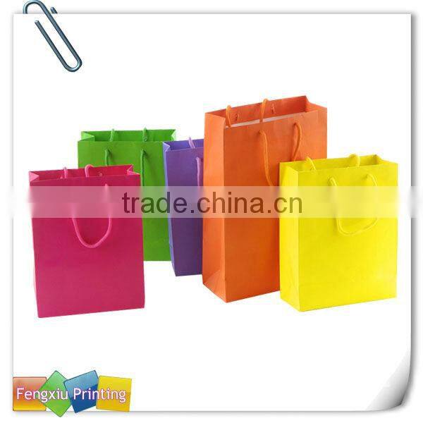 Manufacturer Colorful Perfect Design Kraft Paper Tote Bag