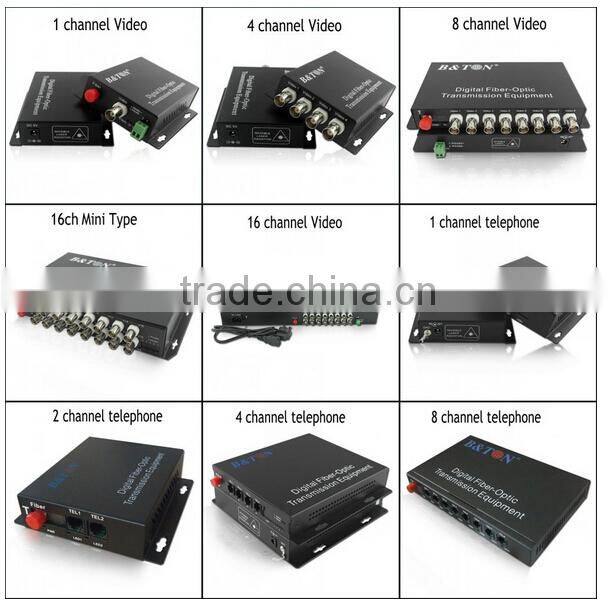 32CH 1U Rack Digital Video Audio Data Fiber Optic Media Converter, Fiber Video Transceiver