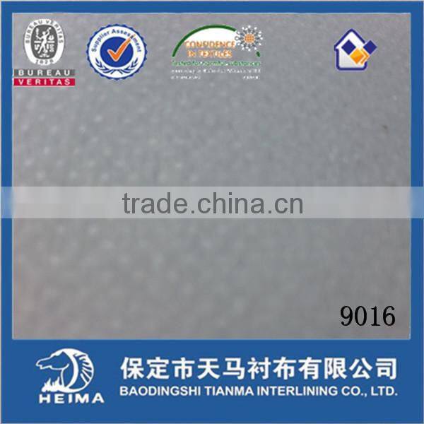 nonwoven fusible interlining for garments