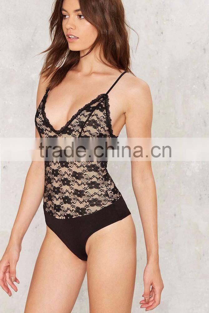 Lace Bodysuit for Adults