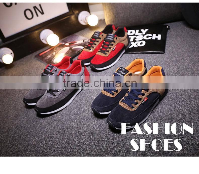 Hot Trend Lace Up Fashion Mens Sport Shoe New Model Canvas Shoes