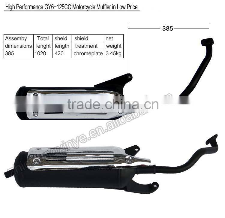High Performance GY6-125CC Motorcycle Muffler in Low Price