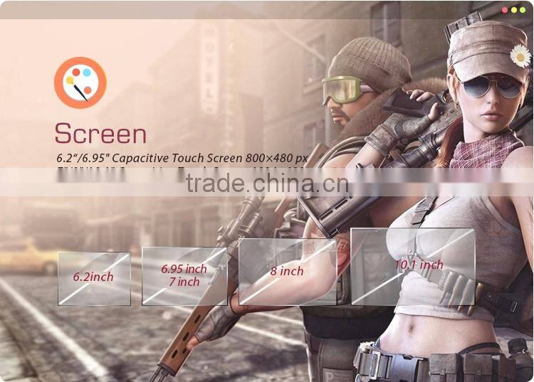 Android Double Din Car Stereo With 3G Dongle Bluetooth Mirror-link WiFi TPMS DAB+ for 6.2 Inch Universal Cars