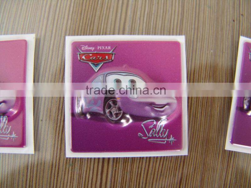 PVC Bump Cartoon 3D stickers for kids