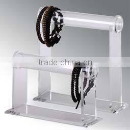 Acrylic material T shape black acrylic bracelet jewelry display