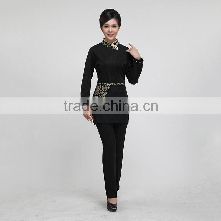 China factory of restaurant hotel uniforms new design custom made hotel restaurant uniform high quality and cheap price