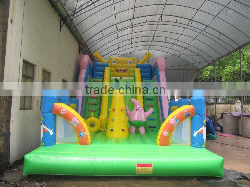 inflatable Sponge bob slide game for kids
