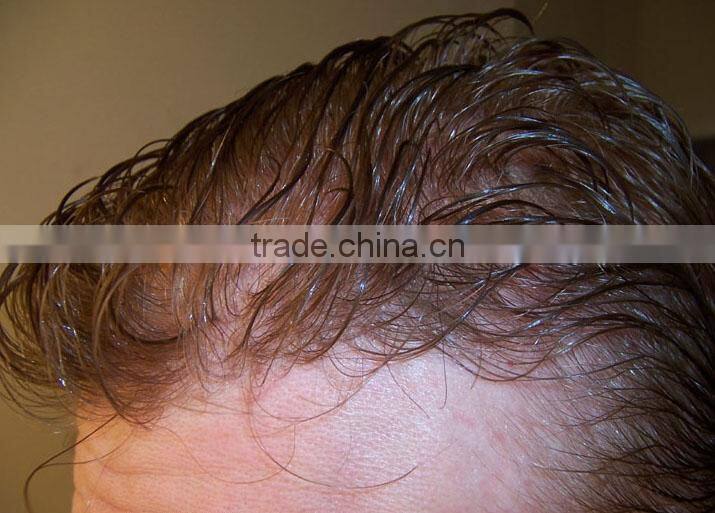 stock hair pieces/toupees,100% remy Indian hair