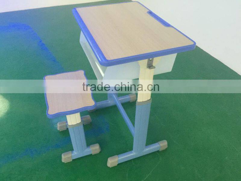adjustable school desk and chair school furniture school desk with bench HXZY045