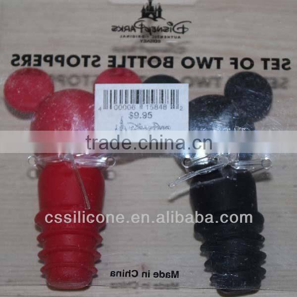 silicone wine bottle stopper,cute bottle stopper for party,fancy bottle stopper for bars,bottle plug