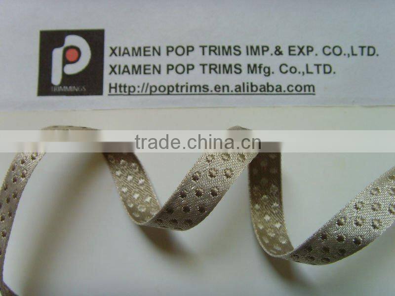 dots woven jacquard ribbon