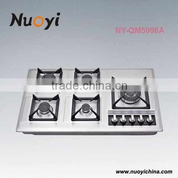 Italian style household kitchen gas stove cast iron burner for work appliance use