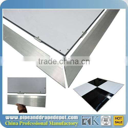 beautiful diy dance floor on grass for stage