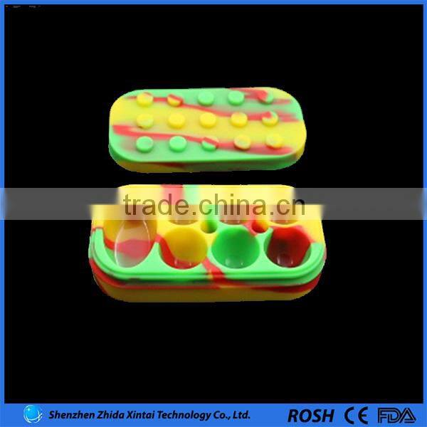 2015 alibaba website new product custom divided silicone wax container