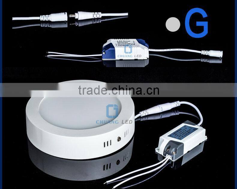 2014 new 12w high quality d170mm round Led panel lights surface mounted