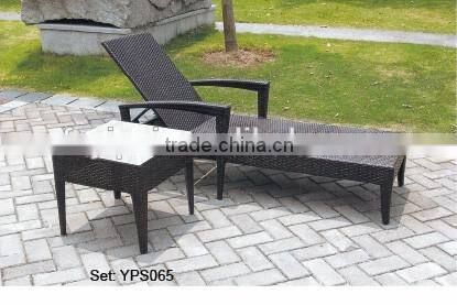 00 aluminum furniture for outdoor patio comfortable leisure rattan sun lounge chair YPS062