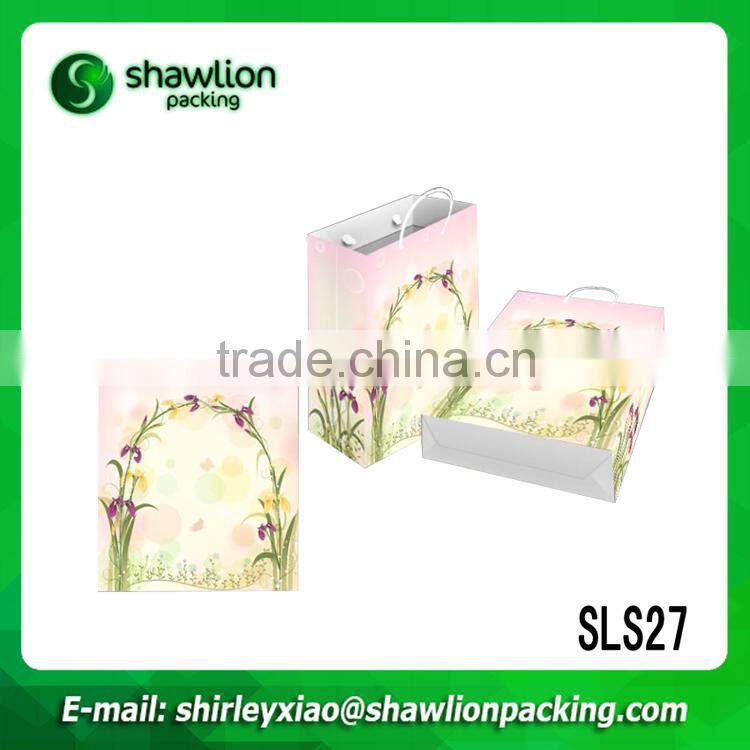 Hot sale custom logo printing gift bag with window, funny gift bags, organza gift bag