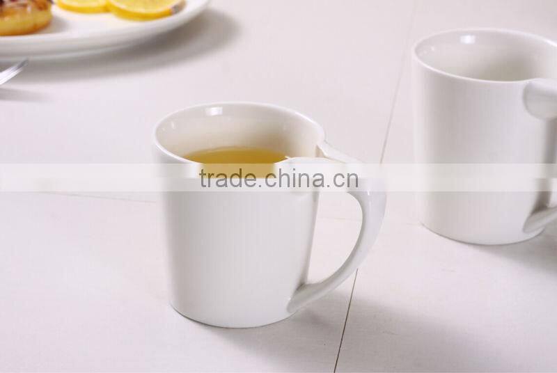 10/12OZ ceramic special design tea bag holding porcelain cup ceramic creative mug