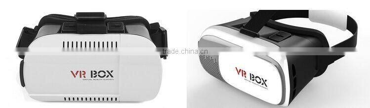 ardboard HeadMount VR BOX 2.0 Version VR Virtual 3D Glasses + white wireless bluetooth remote controller