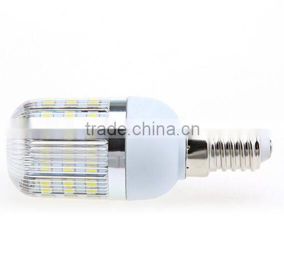 220V E14 2.5W 48 SMD3528 LED Corn Light Bulb Lamp with Cover White/Warm white Led Lighting