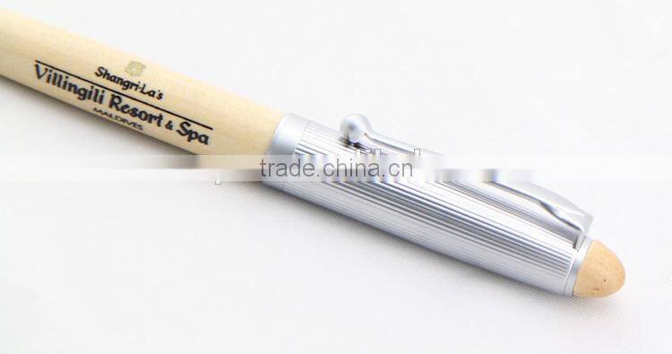 Logo Printed wood ball pen