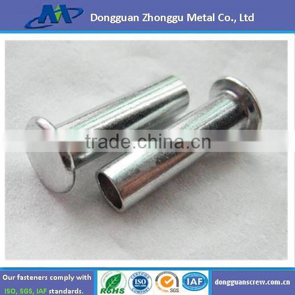 Stainless steel zinc plate metal rivet with washer