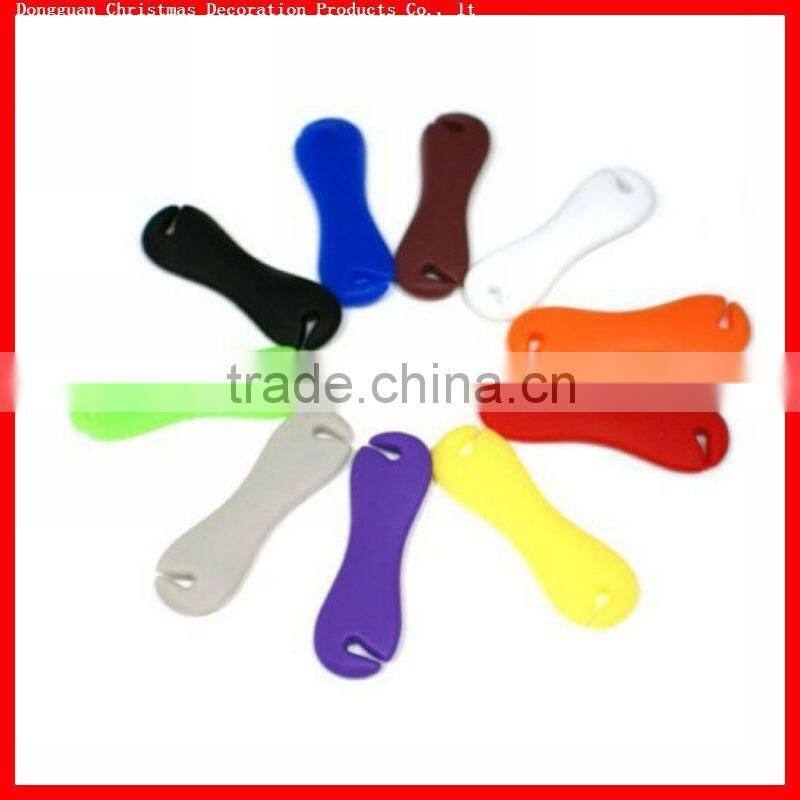 fashion design cheap silicone headphone cable winder