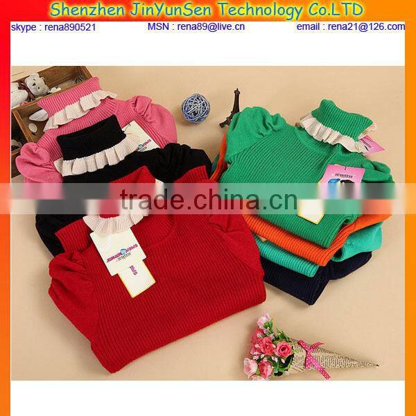 wool hand knitted winter kid sweater design