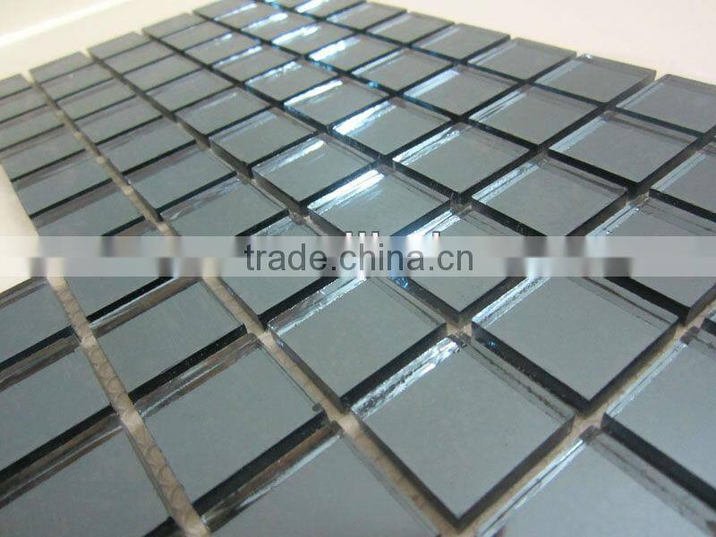 Hot sale square shape colored fashion mirror mosaic tile
