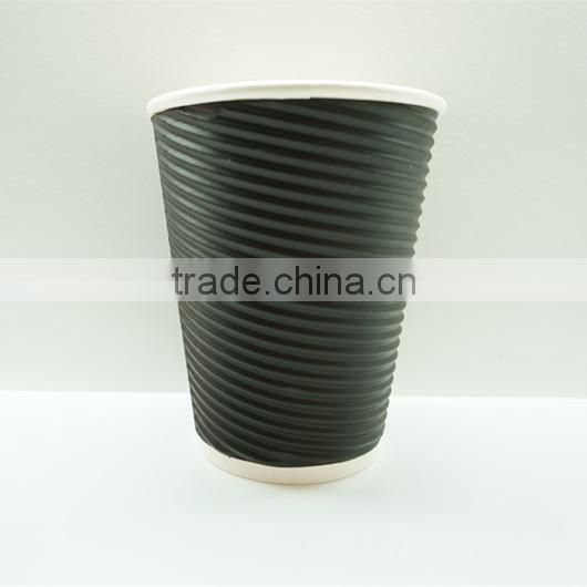Disposable High Quanlity Ripple Wall Water Paper Cups