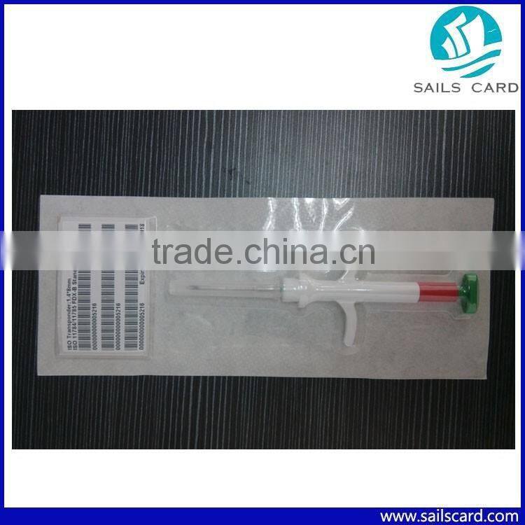 RFID Animal ID microchip with syringe for livestock