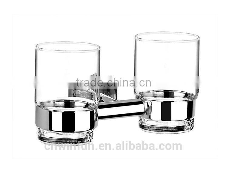 Double Solid Brass Chrome Finish tumbler holder,Bathroom Hardware Product,Bathroom Accessories FM-3184D