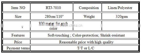 Modern style Stripe Chenille linen fabric for Curtain, sofa cover, cushion cover, bedding