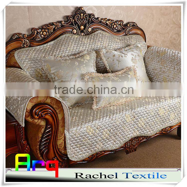 Jacquard elegant european style fabric for fancy classic sofa using and luxury cushion