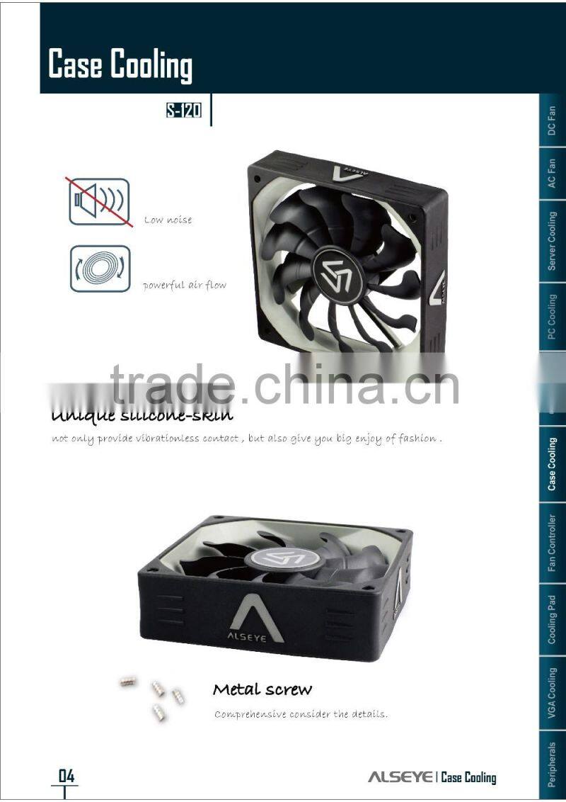 Alseye S-120 cpu cooler case fan for inflatables 120*120*25mm silent cpu cooler case fan