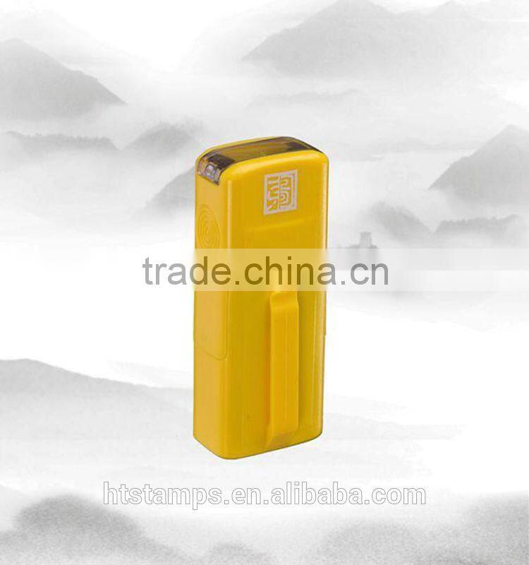 Free sample Square 15x6mm Factory HongTu colorful Self inking rubber stamps