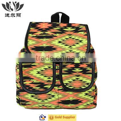 Chinese hot selling unisex boys girls canvas college backpack