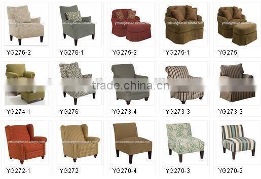 Fabric with button round ottoman and pouf YO7016