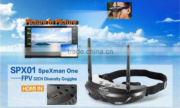 H1903 Hot Sales SPX01 Video Goggles 5.8G 32CH all in one Diversity Flysight AIO FPV Goggles